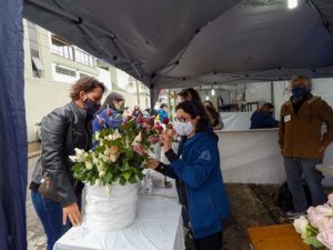 Barraca de rosas da festa de Santa Rita de Cássia 2021